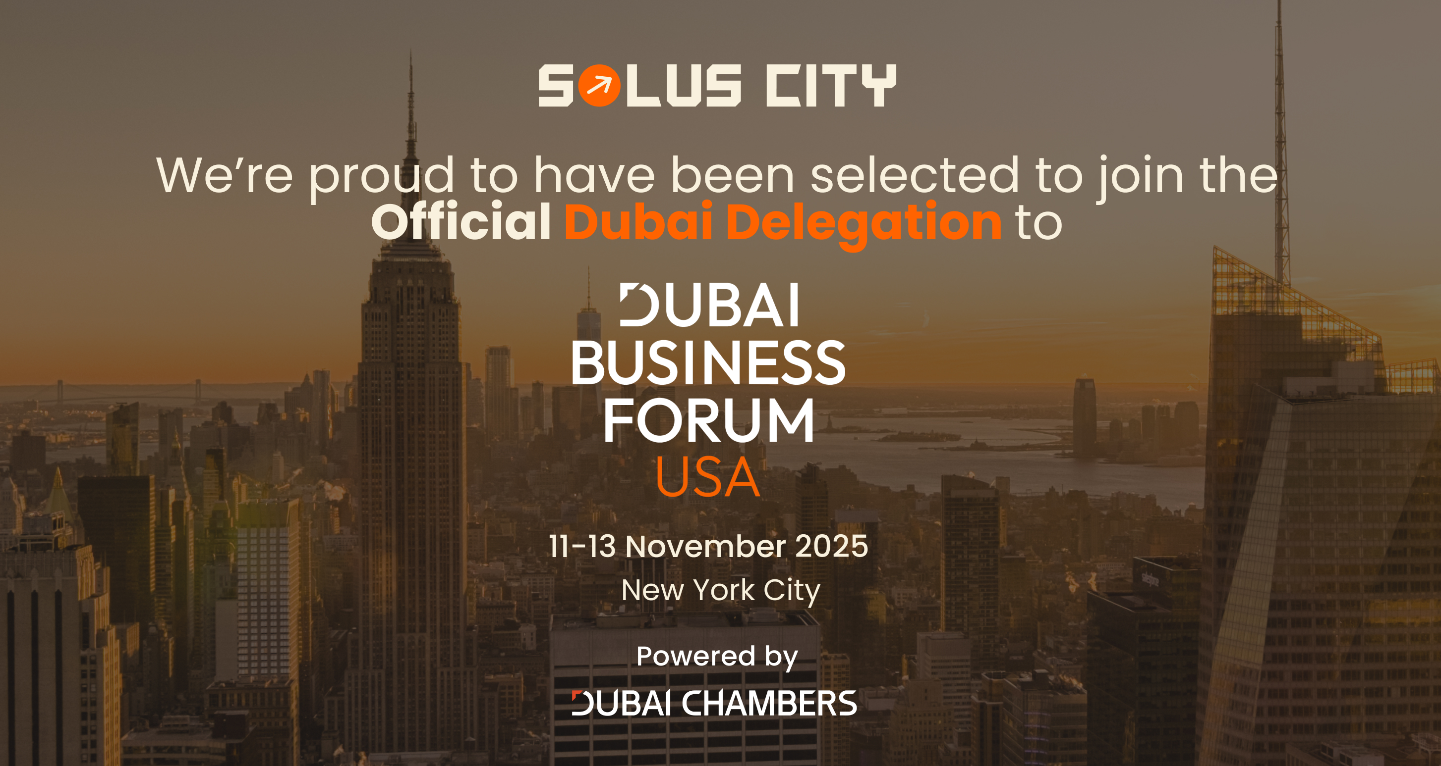 Bold Startups – Big Moves: Big Moves: Solus City Represents Dubai at Dubai Business Forum USA